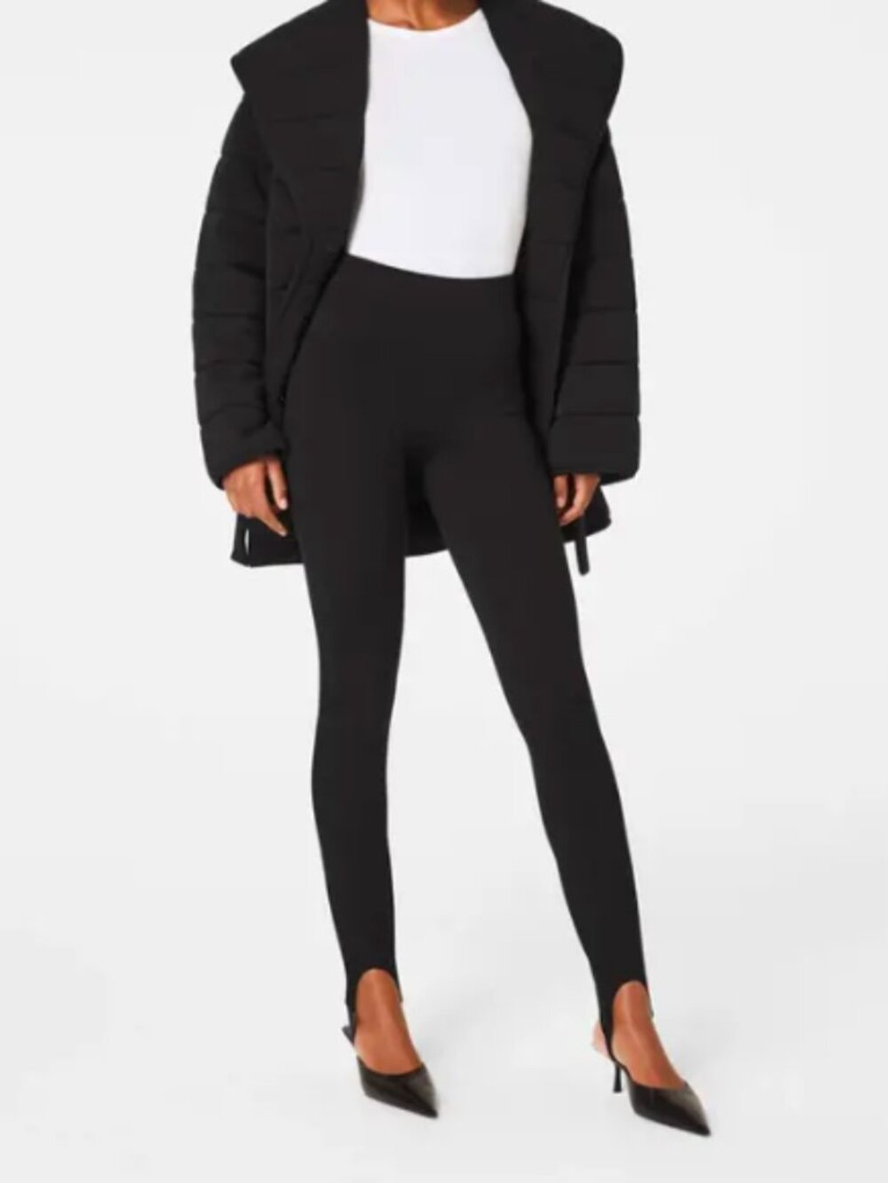 SPANXsupersmooth™ PerfectFit Ponte Stirrup Legging | Classic Black, Tall M
